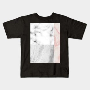 Abstract pastel marble pattern Kids T-Shirt